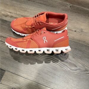 Women’s On Running Redish/Orange Athletic Shoes